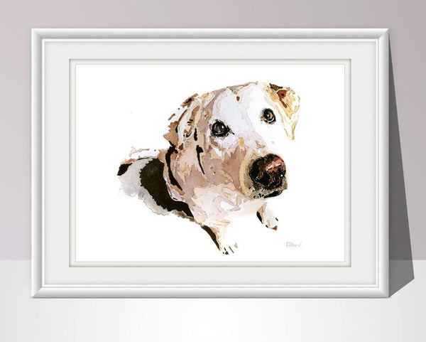 Labrador, What's cooking? " Print Watercolour