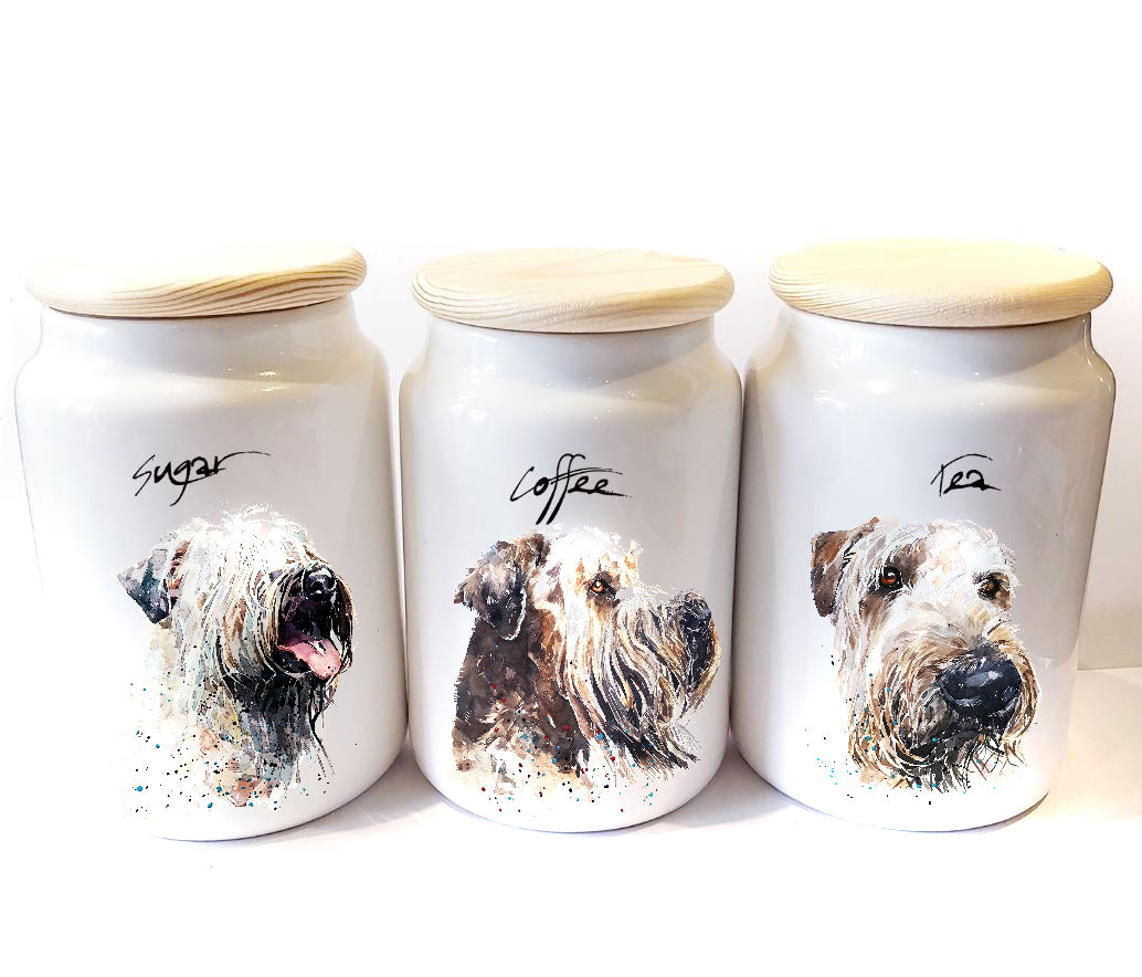 "Wheaten Terrier (Version 2) -  Airtight Storage Jars