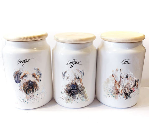 "Wheaten Terrier (Version 1)" - Airtight Storage Jars