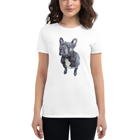 French Bulldog Women's Fashion Fit T-Shirt | Gildan 880
