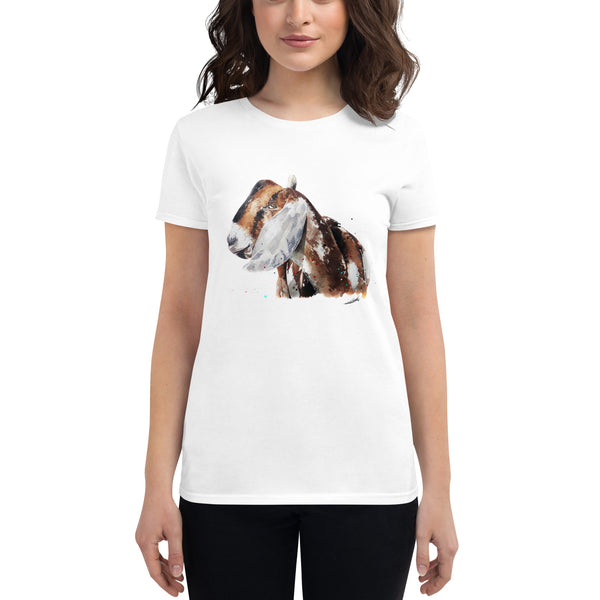 Nubian Goat Women's Fashion Fit T-Shirt | Gildan 880